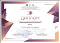 Диплом победителя конкурса "Медиапедагог года" Сибирского медиафестиваля "Солнечный парус" (г. Томск, декабрь 2017)